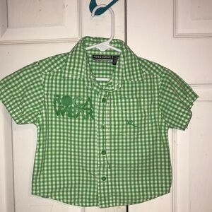 Boy’s Rocawear Green Gingham Shirt